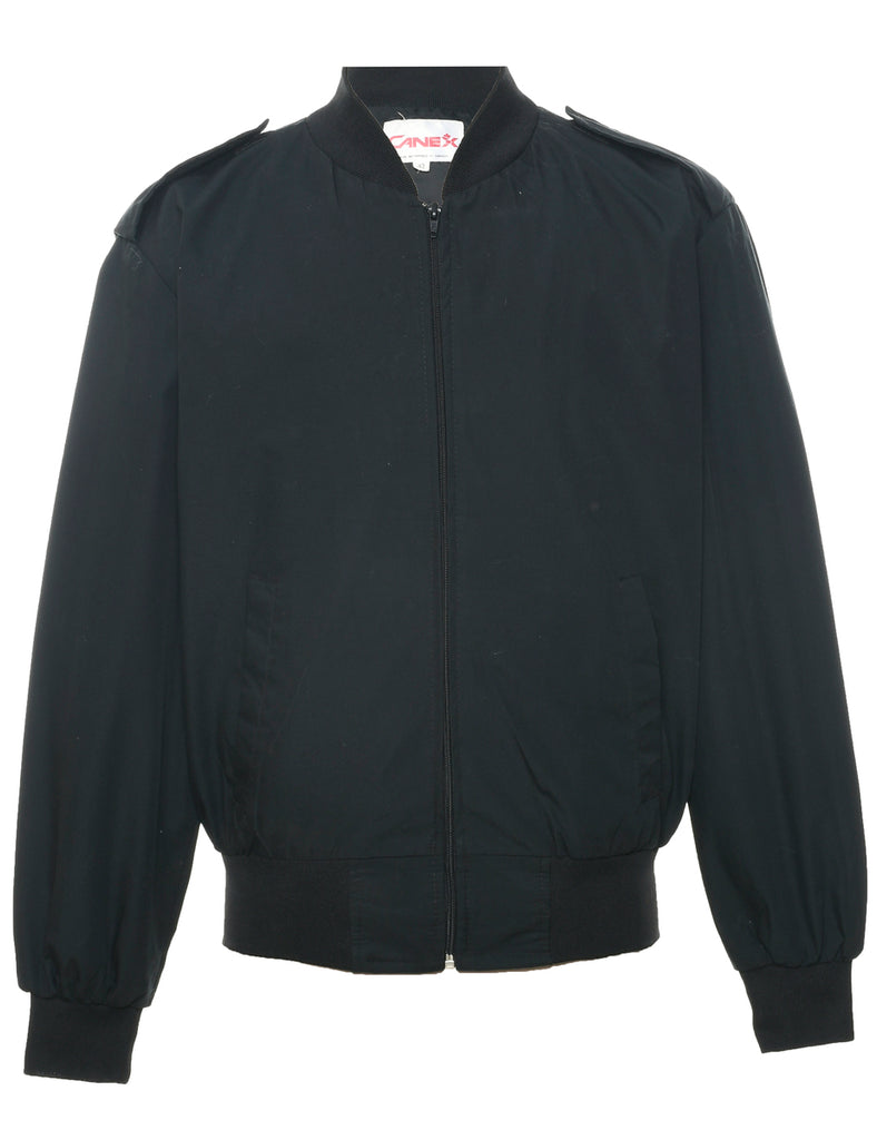 Black Bomber Jacket - L