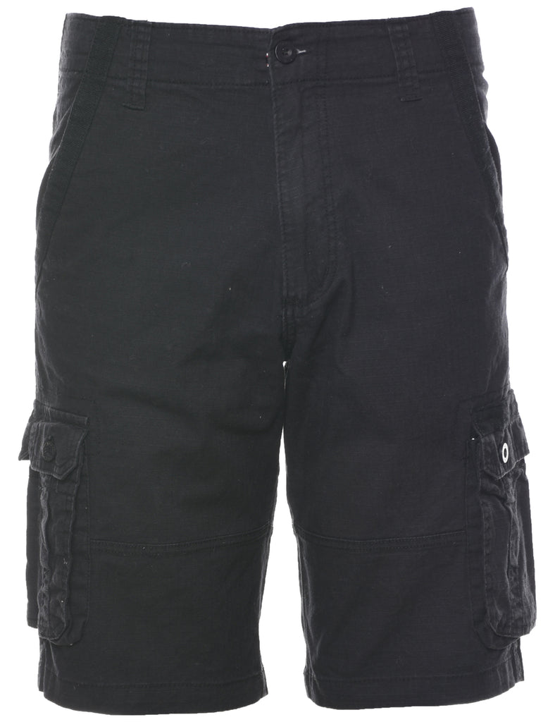 Black Cargo Shorts - W30 L11