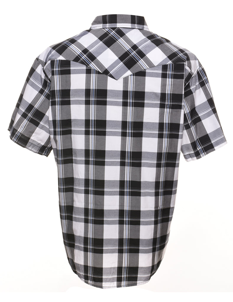 Black Checked Shirt - XL