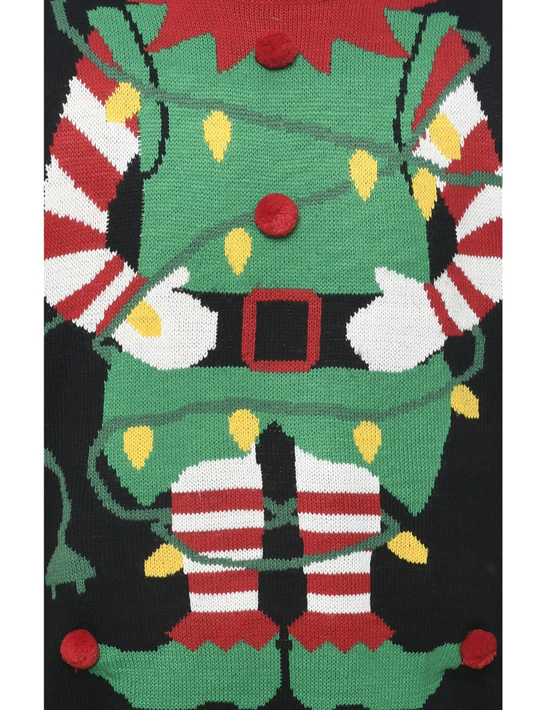 Black Christmas Jumper - XL