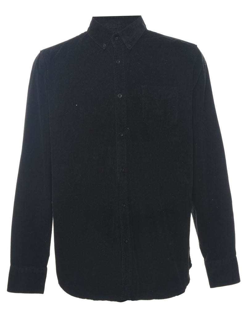 Black Corduroy Shirt - L