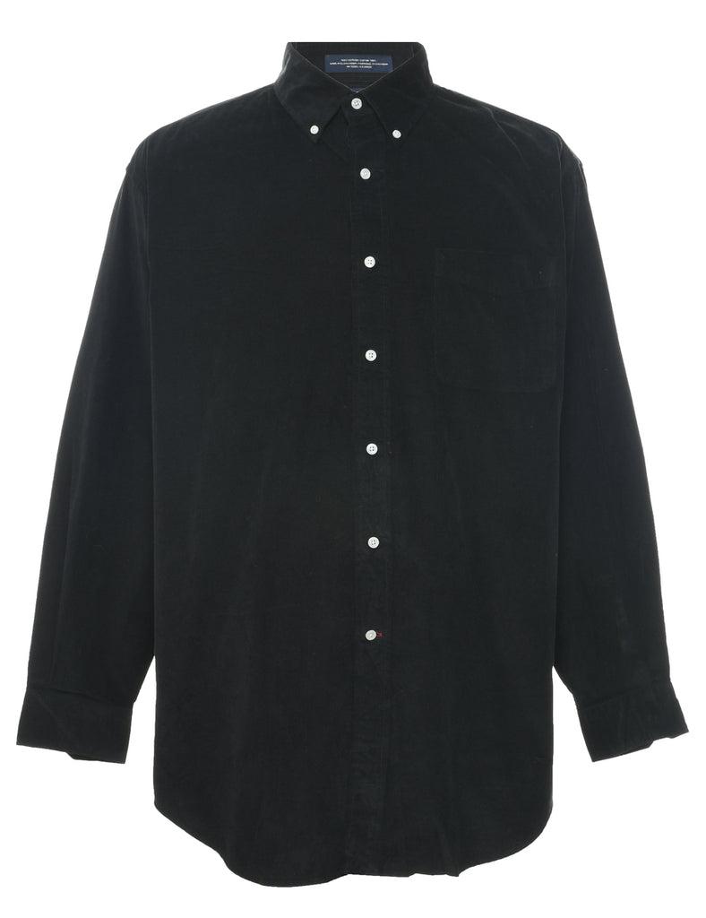 Black Corduroy Shirt - L