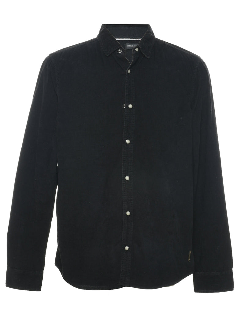 Black Corduroy Shirt - S