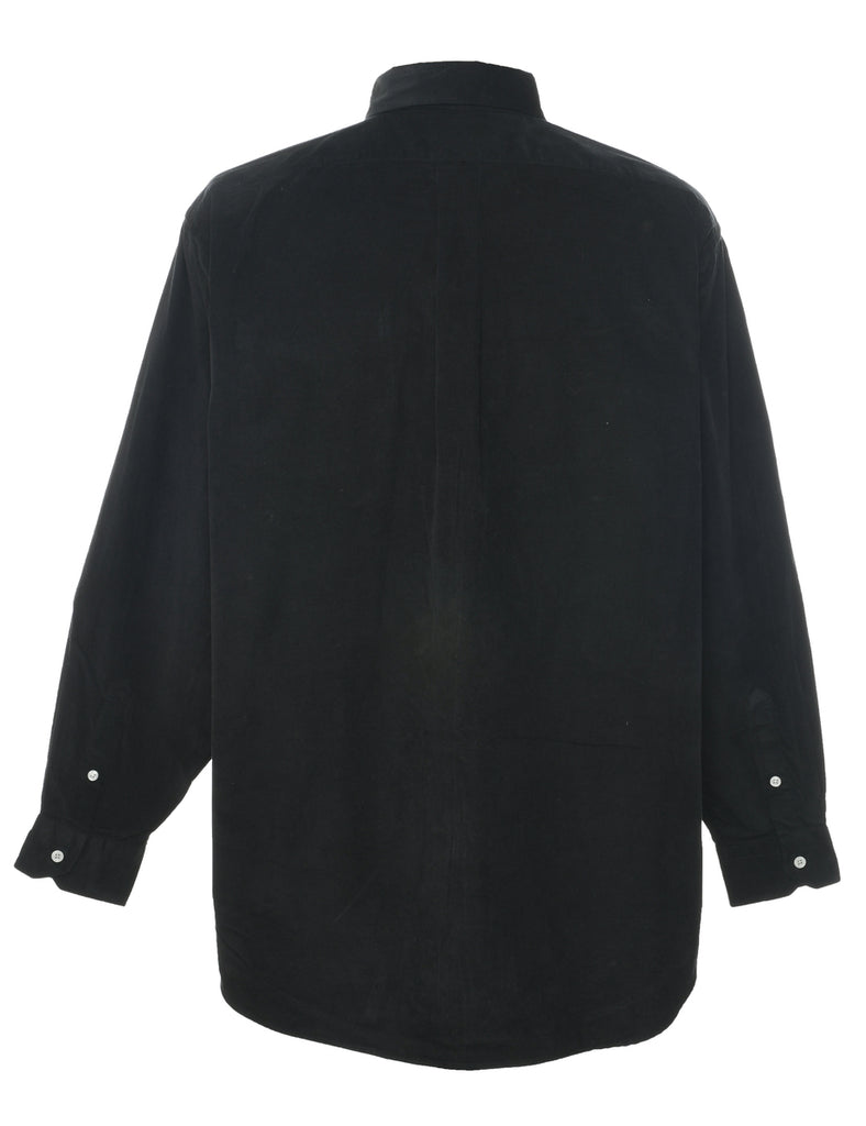 Black Corduroy Shirt - L