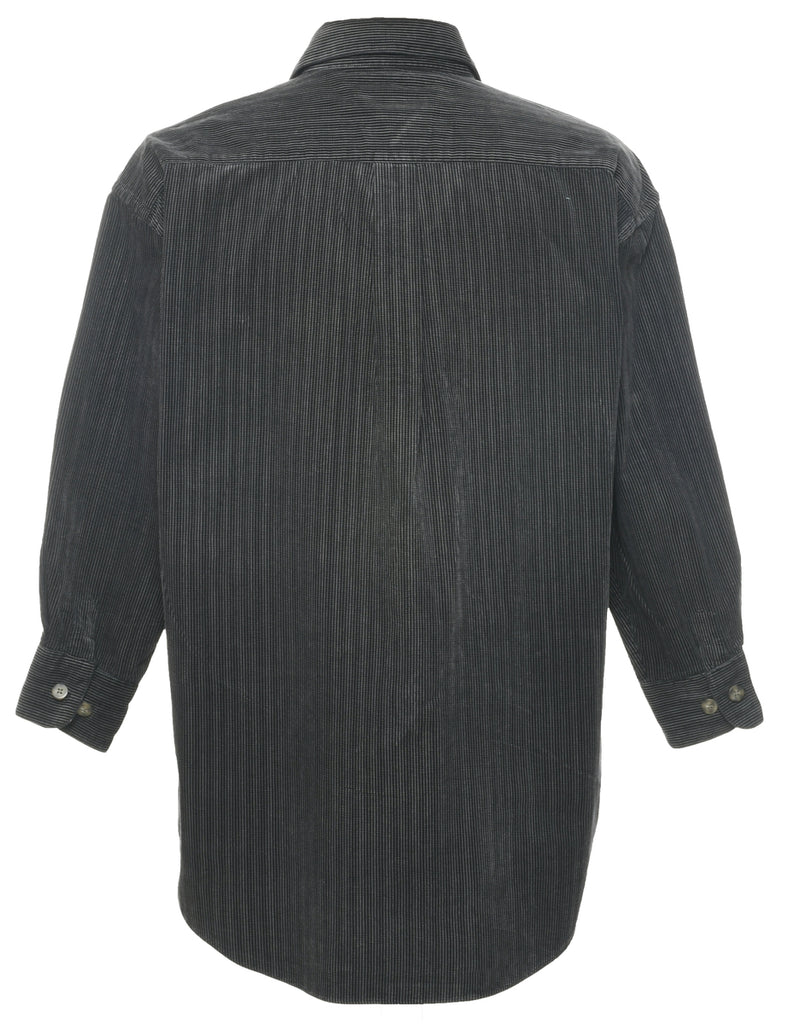 Black Corduroy Shirt - L