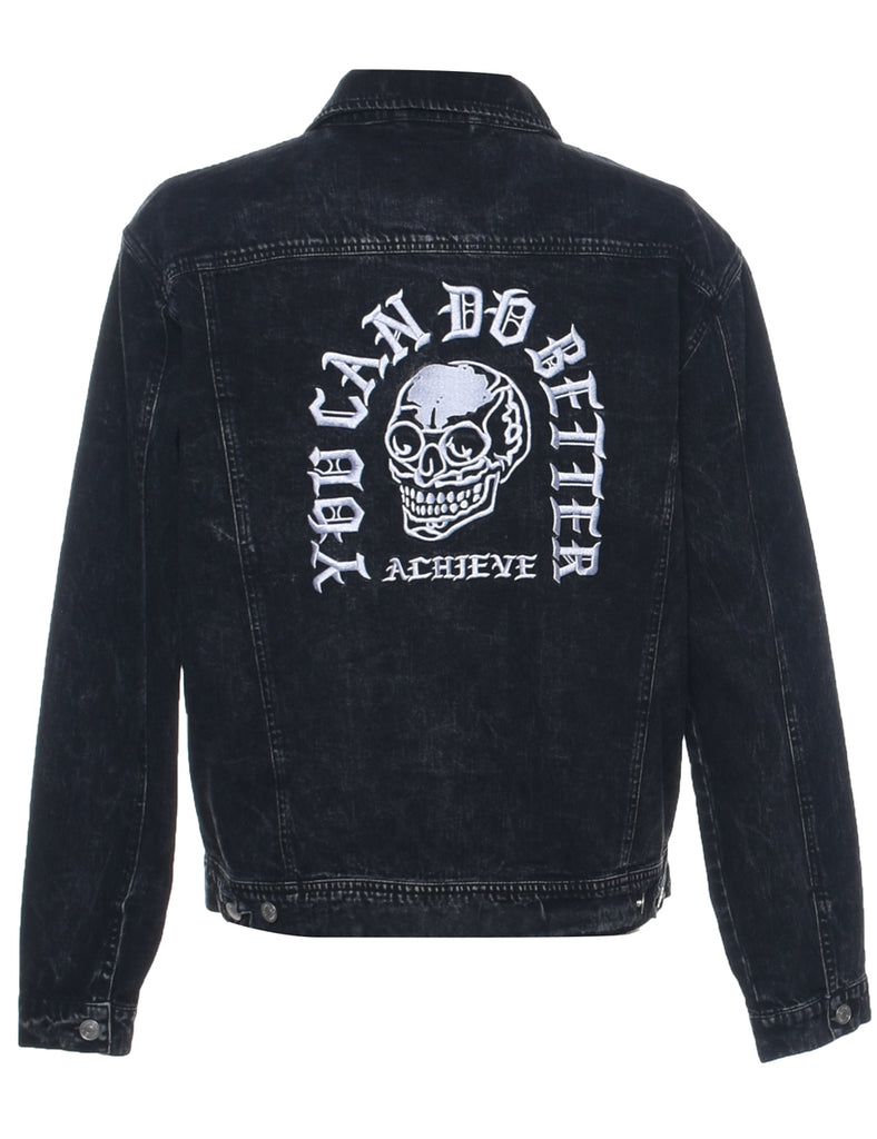 Black Denim Jacket - L