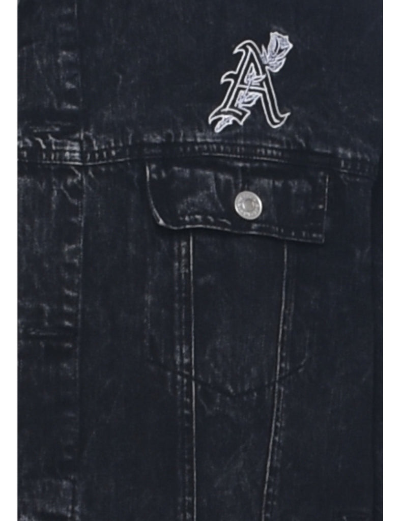 Black Denim Jacket - L