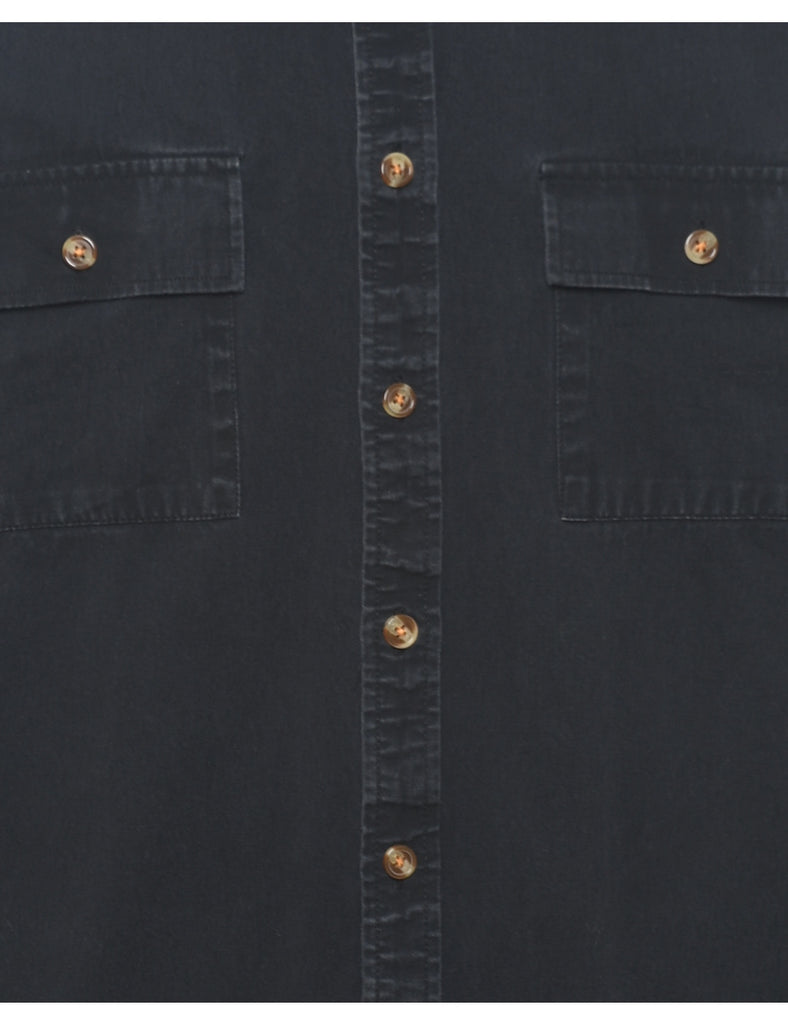 Black Denim Shirt - L