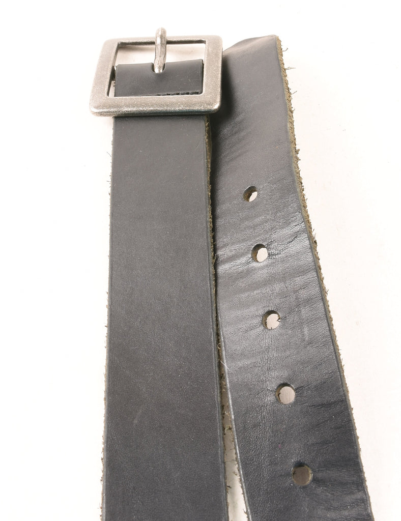 Black Leather Belt - L