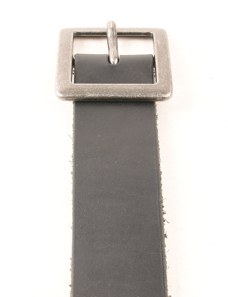 Black Leather Belt - L