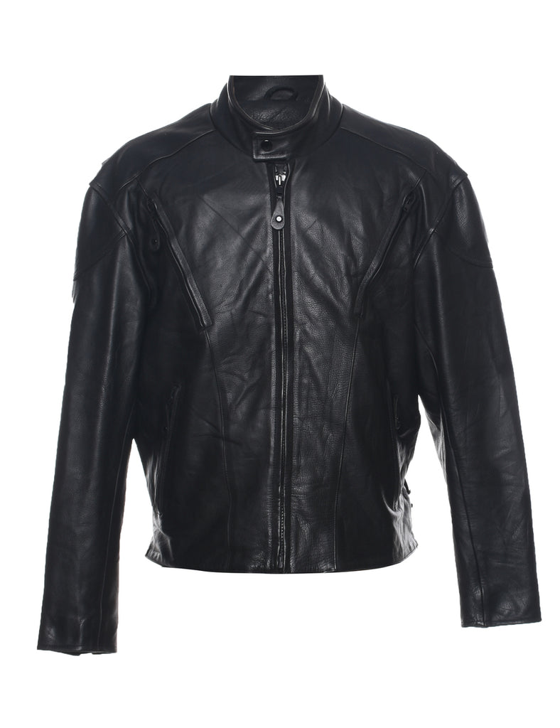 Black Leather Jacket - L