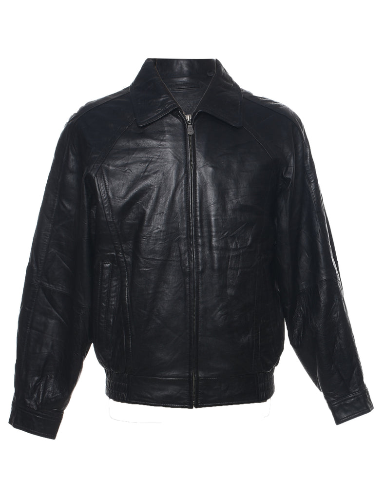 Black Leather Jacket - M