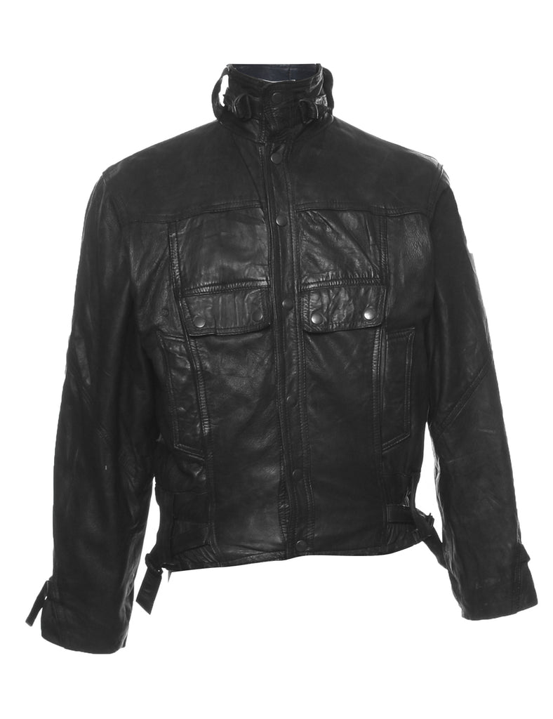 Black Leather Jacket - M