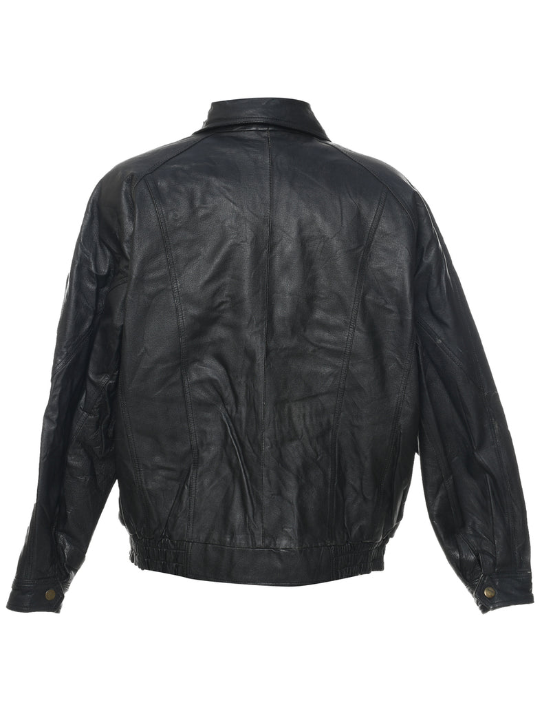 Black Leather Jacket - M