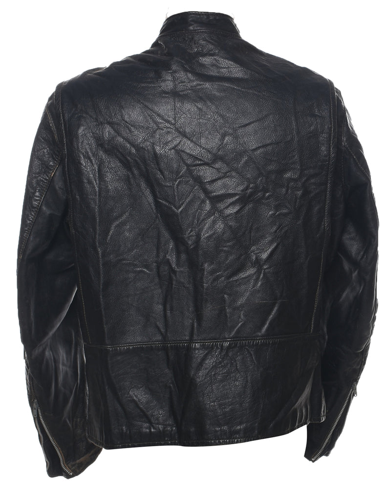 Black Leather Jacket - L