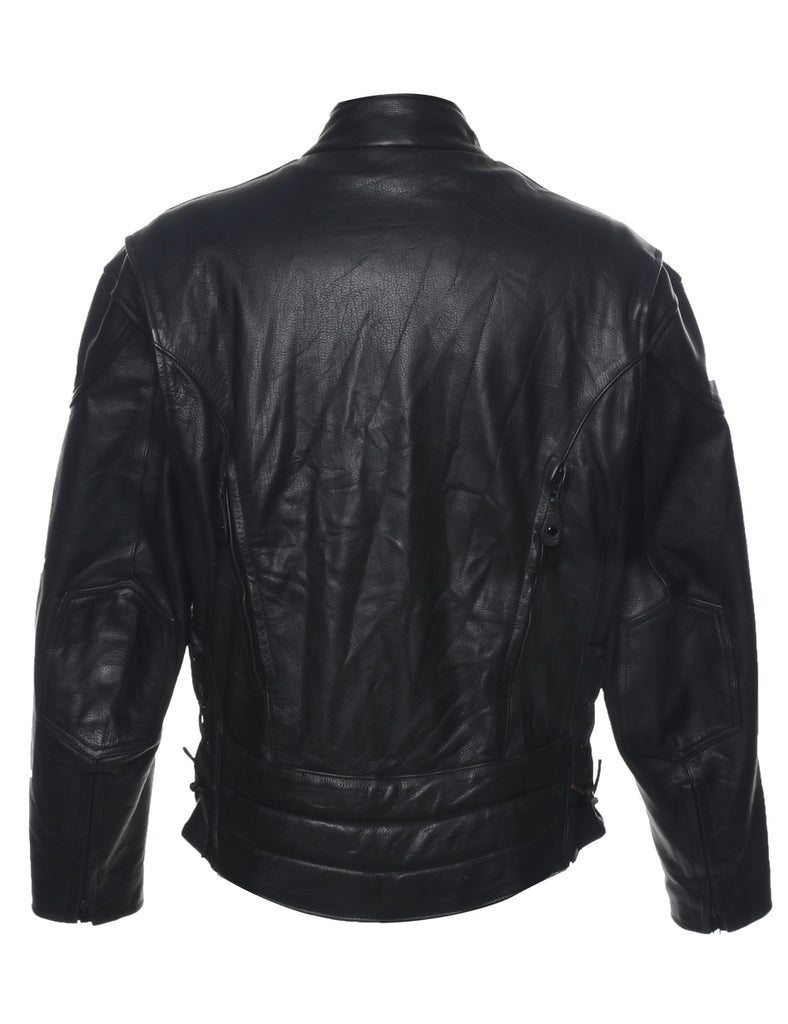 Black Leather Jacket - L