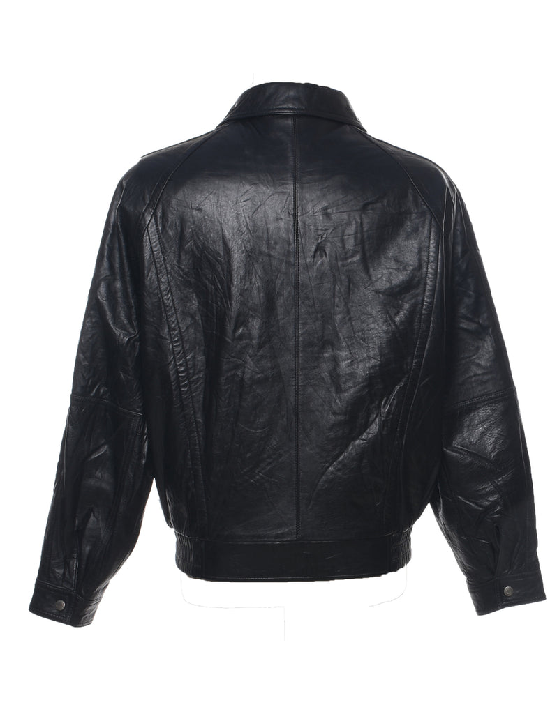 Black Leather Jacket - M