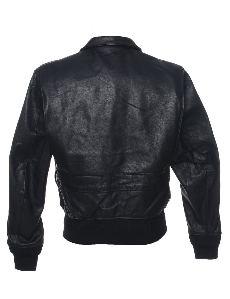 Black Leather Jacket - S