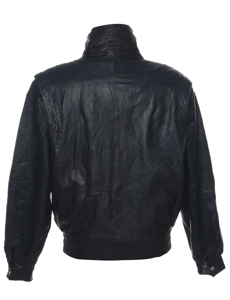 Black Leather Jacket - L