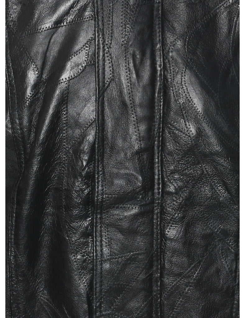 Black Leather Jacket - L