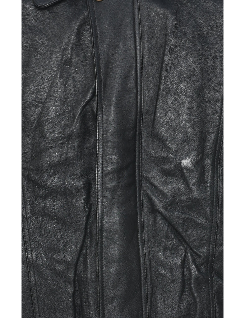 Black Leather Jacket - M