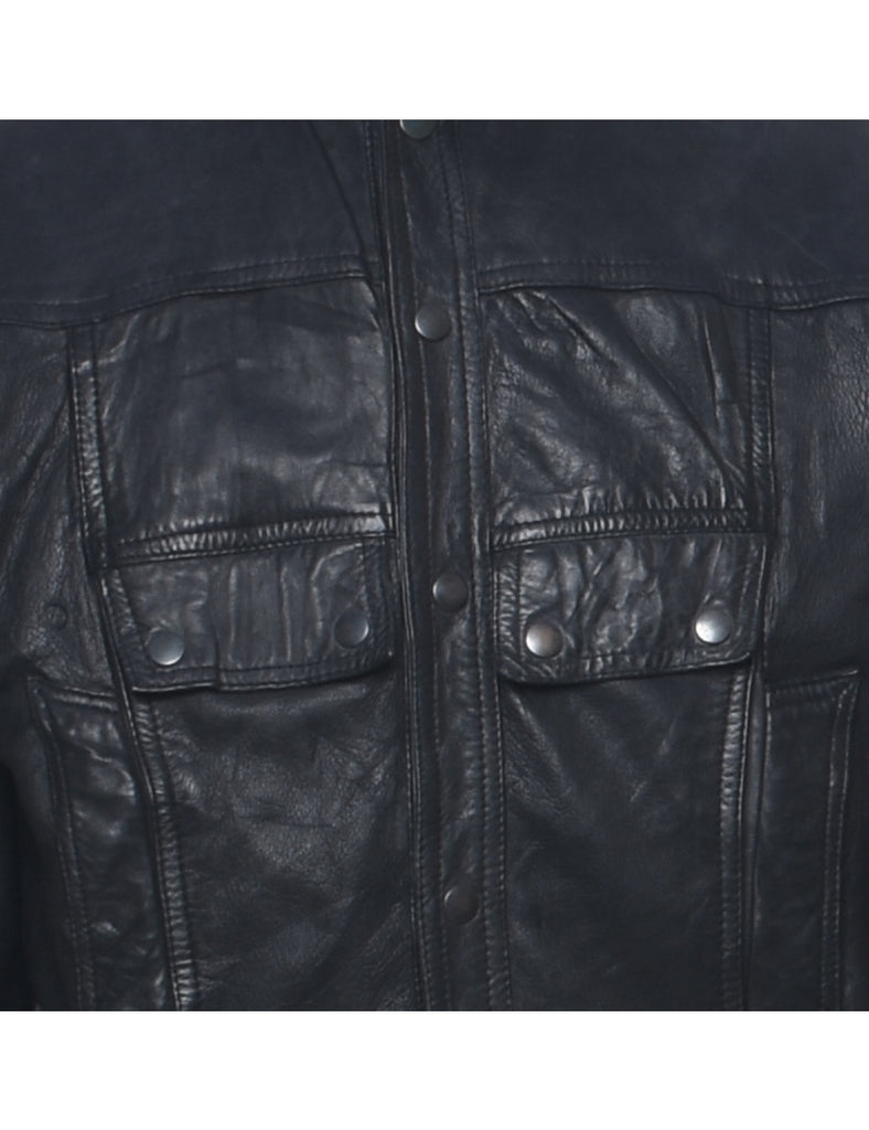 Black Leather Jacket - M