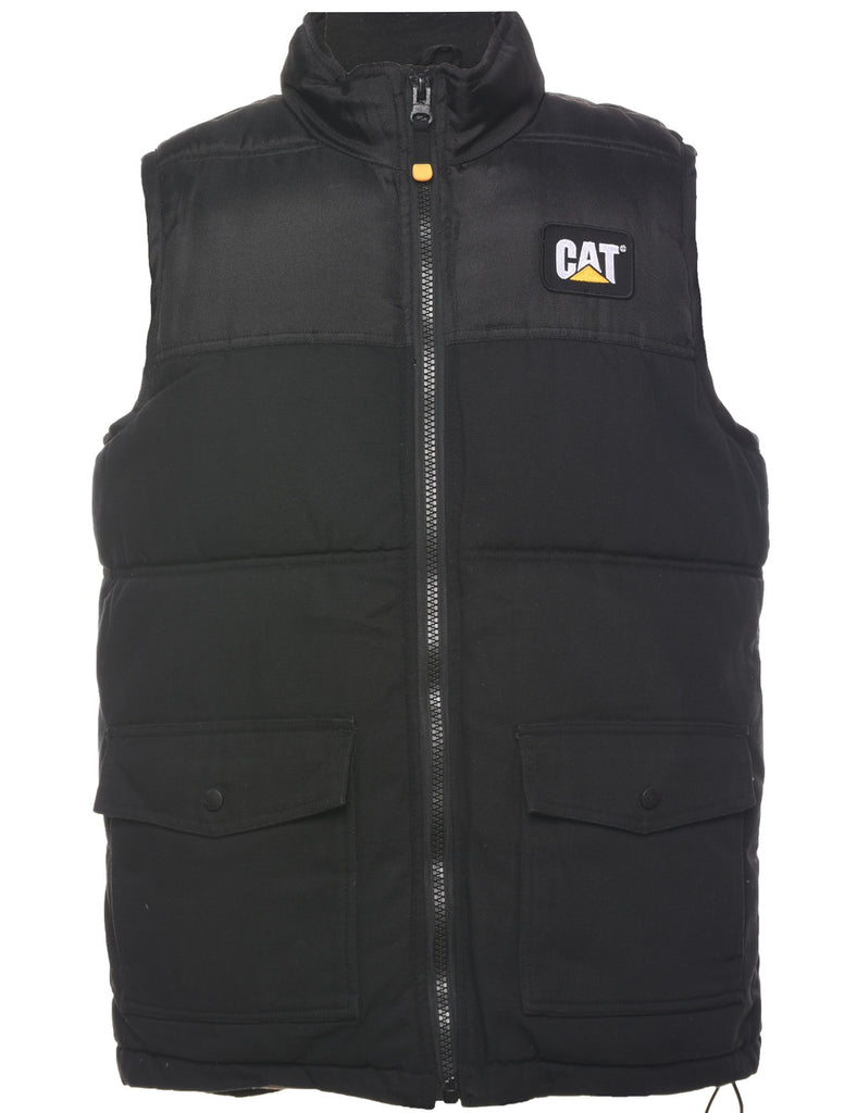 Black Puffer Vest - L