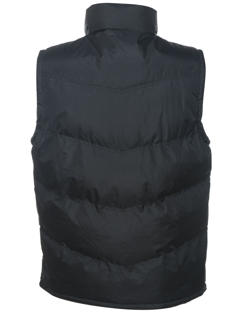 Black Puffer Vest - L