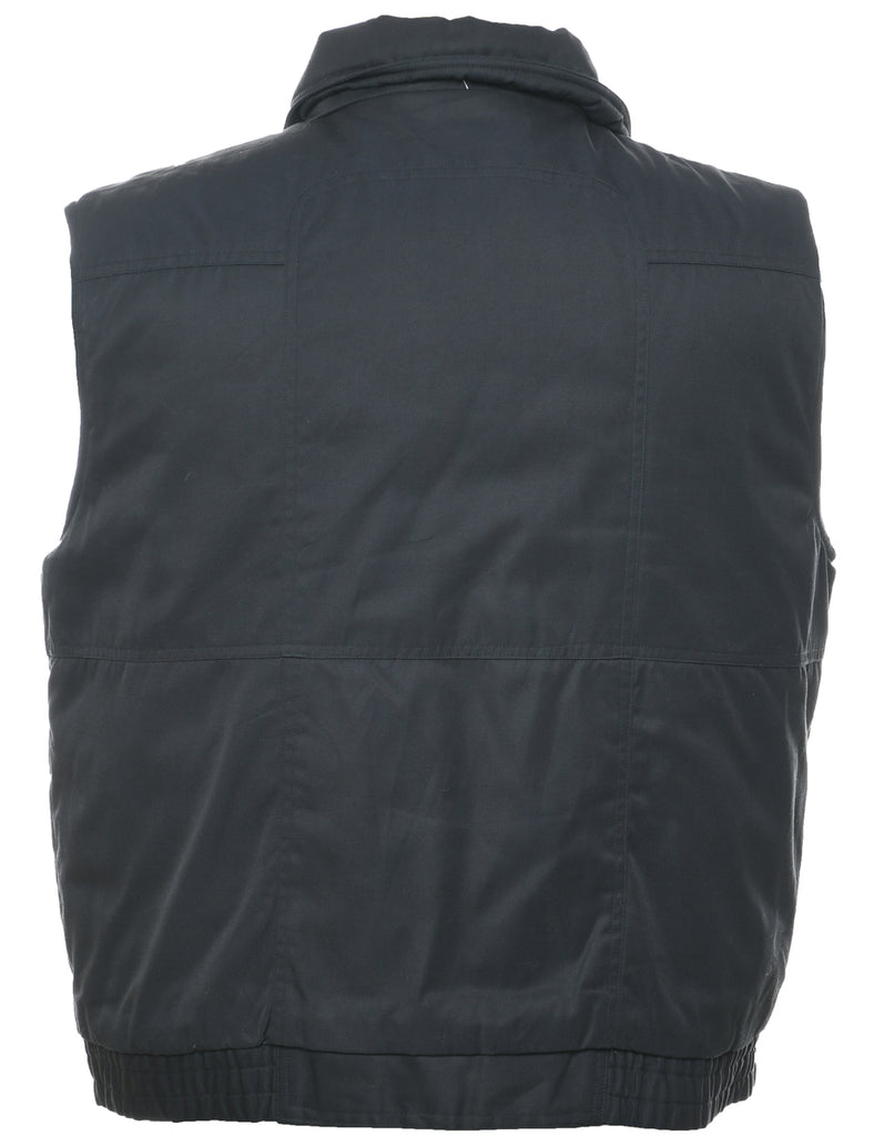 Black Puffer Vest - L