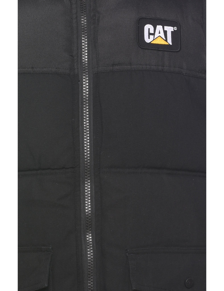 Black Puffer Vest - L