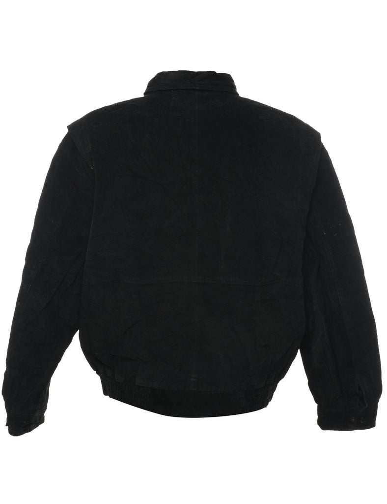 Black Suede Jacket - L