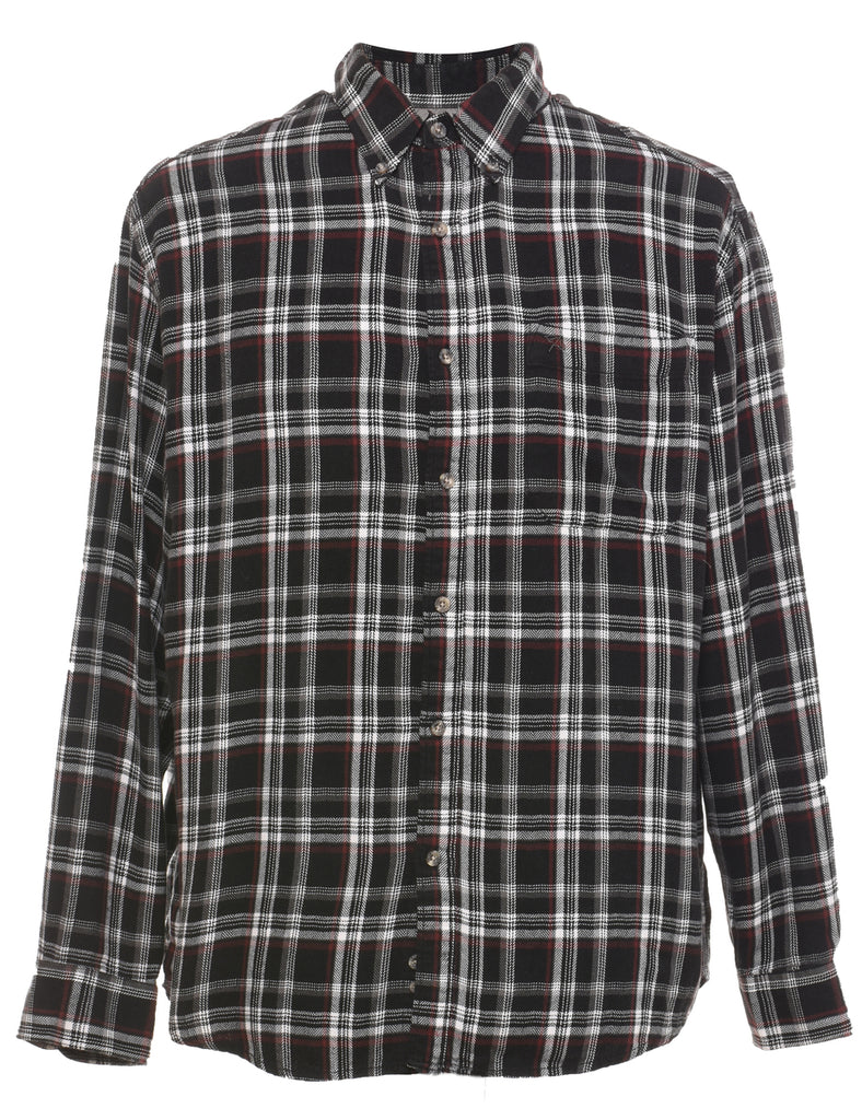 Black & White Classic Checked Shirt - L