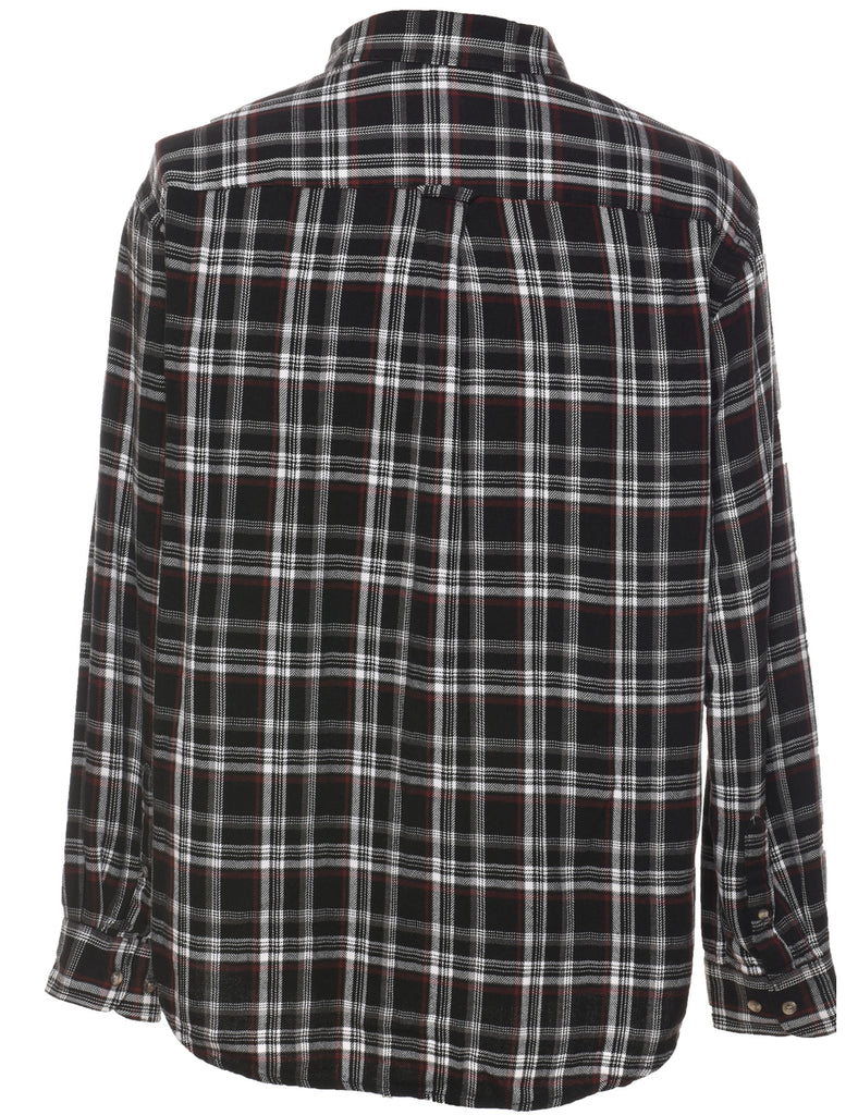 Black & White Classic Checked Shirt - L