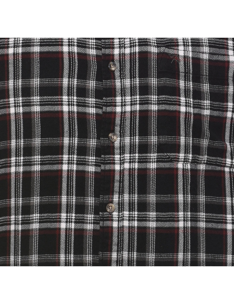 Black & White Classic Checked Shirt - L