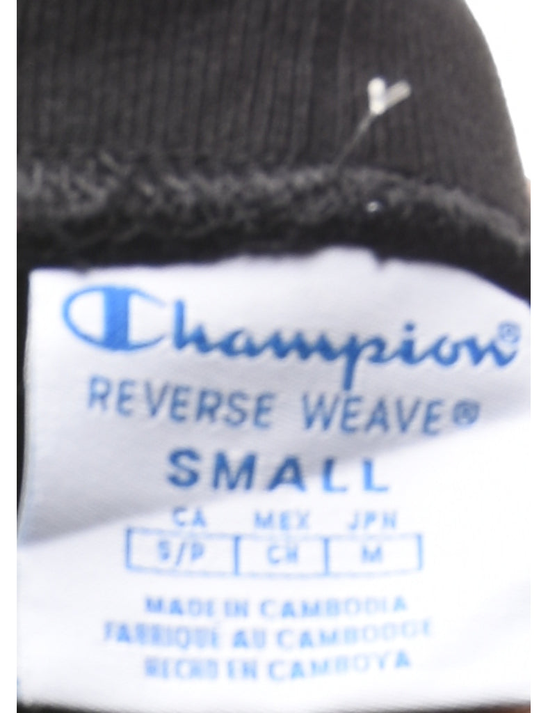 Black & White Reverse Weave Champion Jogging Bottoms - W24 L30