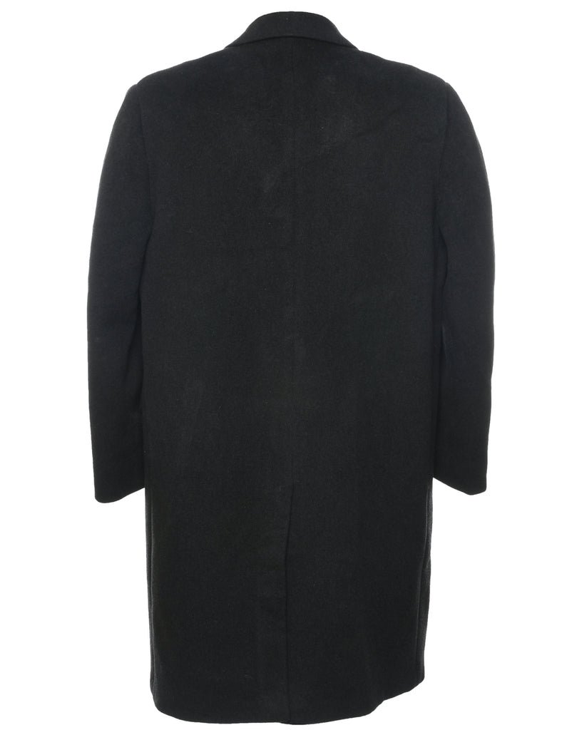 Black Wool Coat - XL