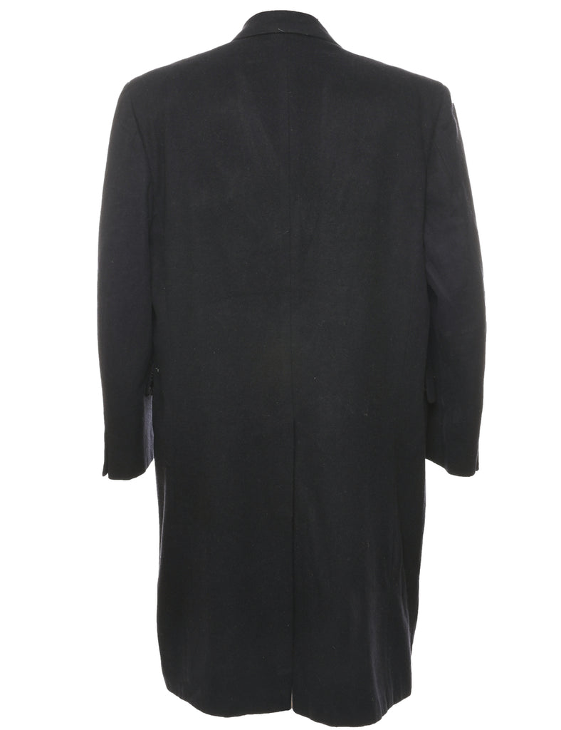 Black Wool Coat - XL