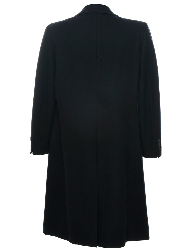 Black Wool Coat - L