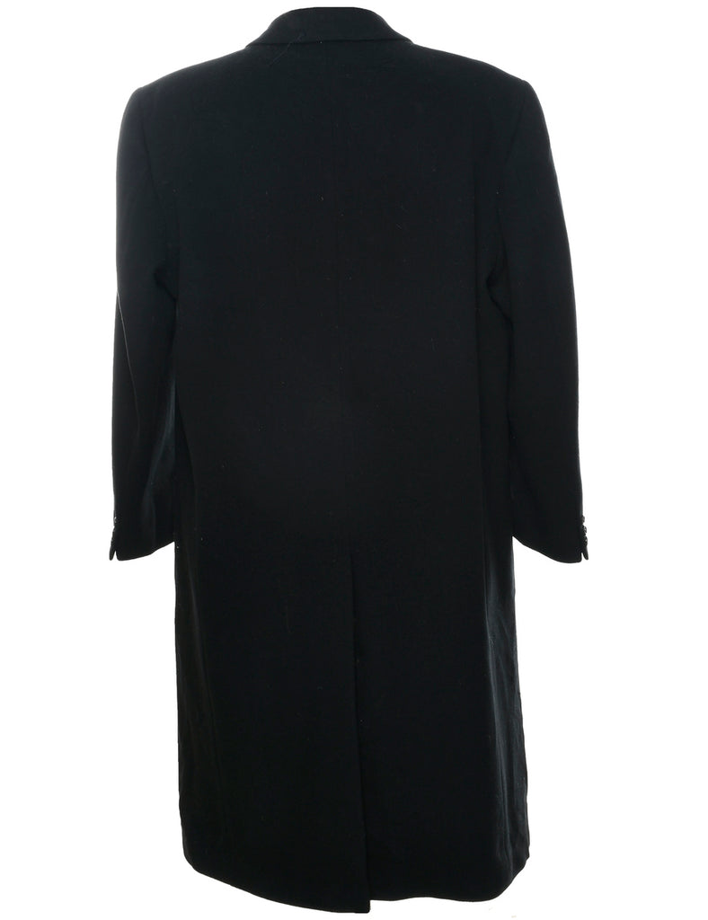 Black Wool Coat - XL