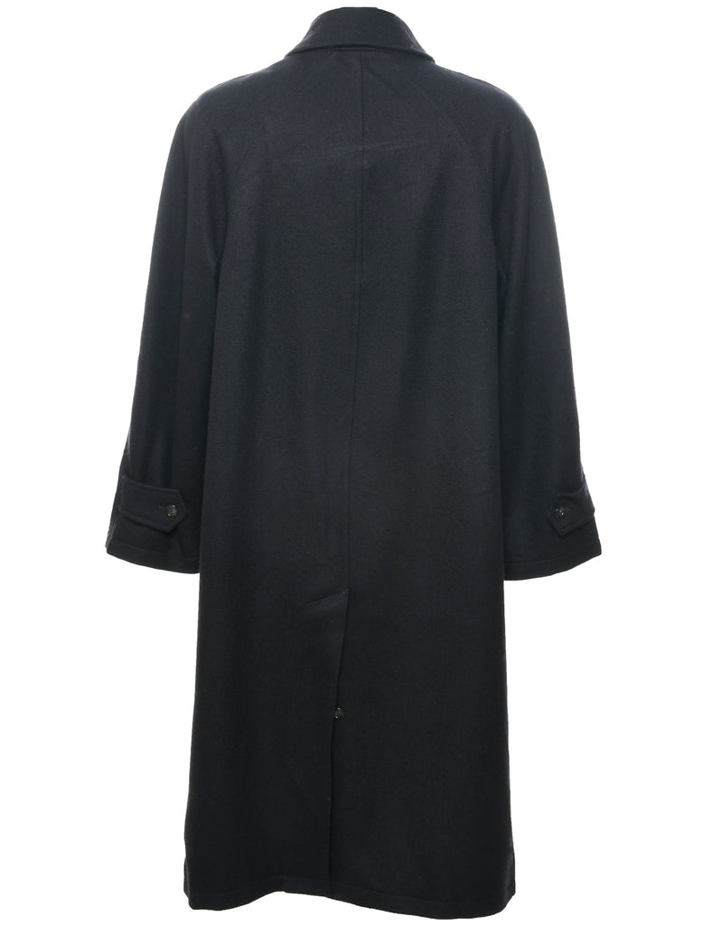 Black Wool Coat - XL