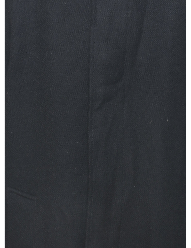 Black Wool Coat - XL