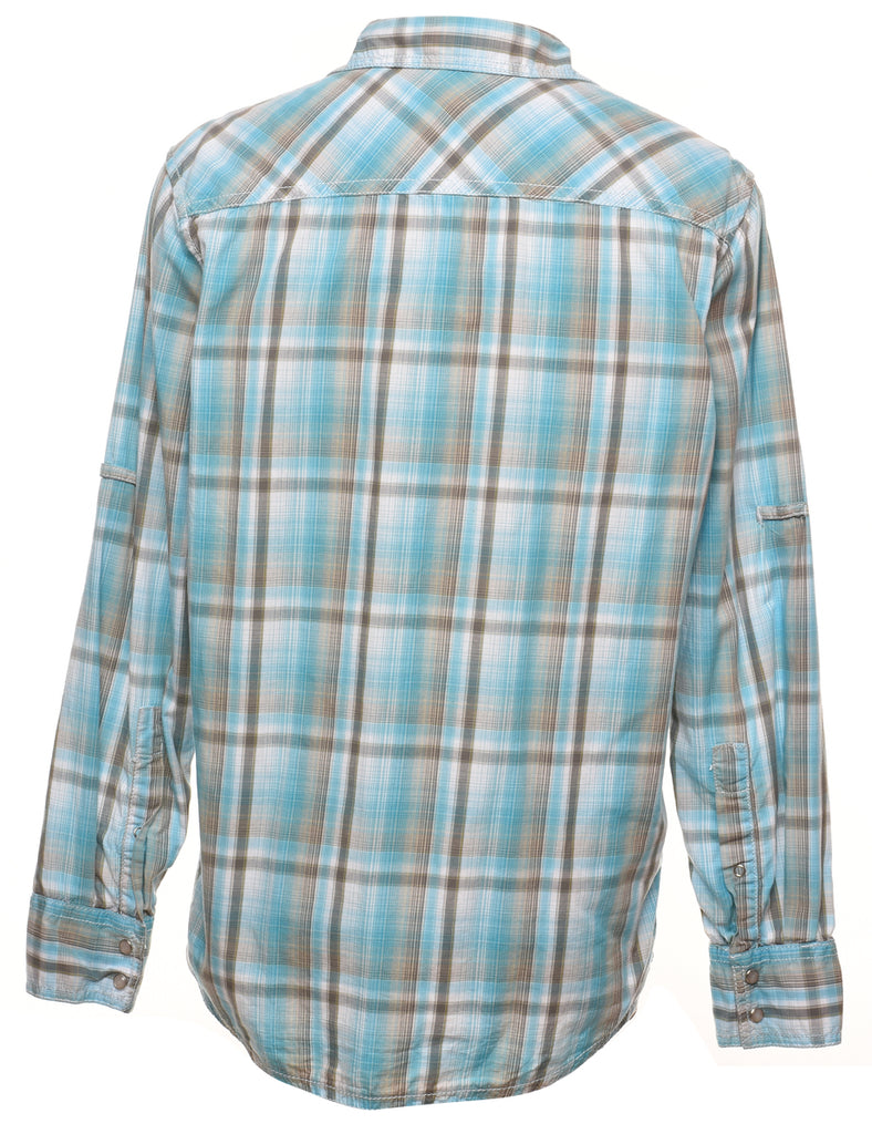 Blue Checked Shirt - M