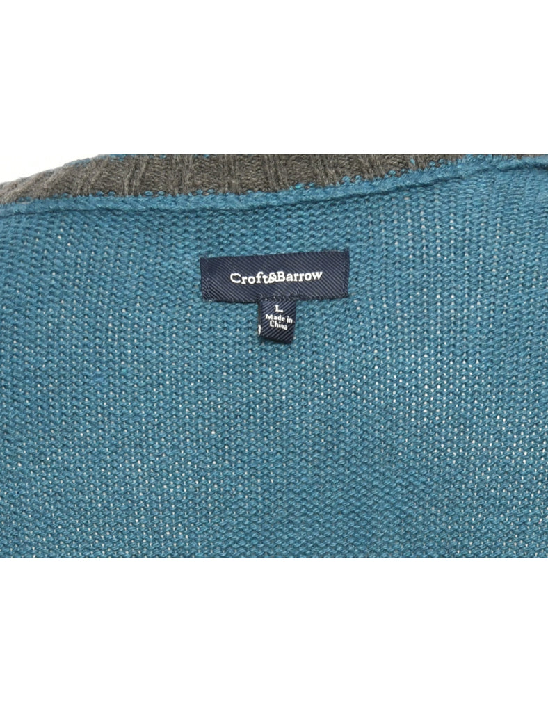 Blue Croft & Barrow Jumper - L