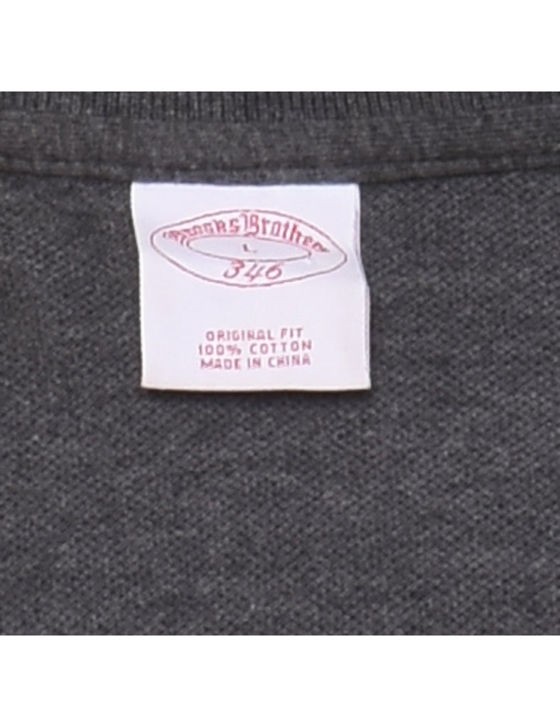 Brooks Brothers Classic Grey Polo Shirt - L