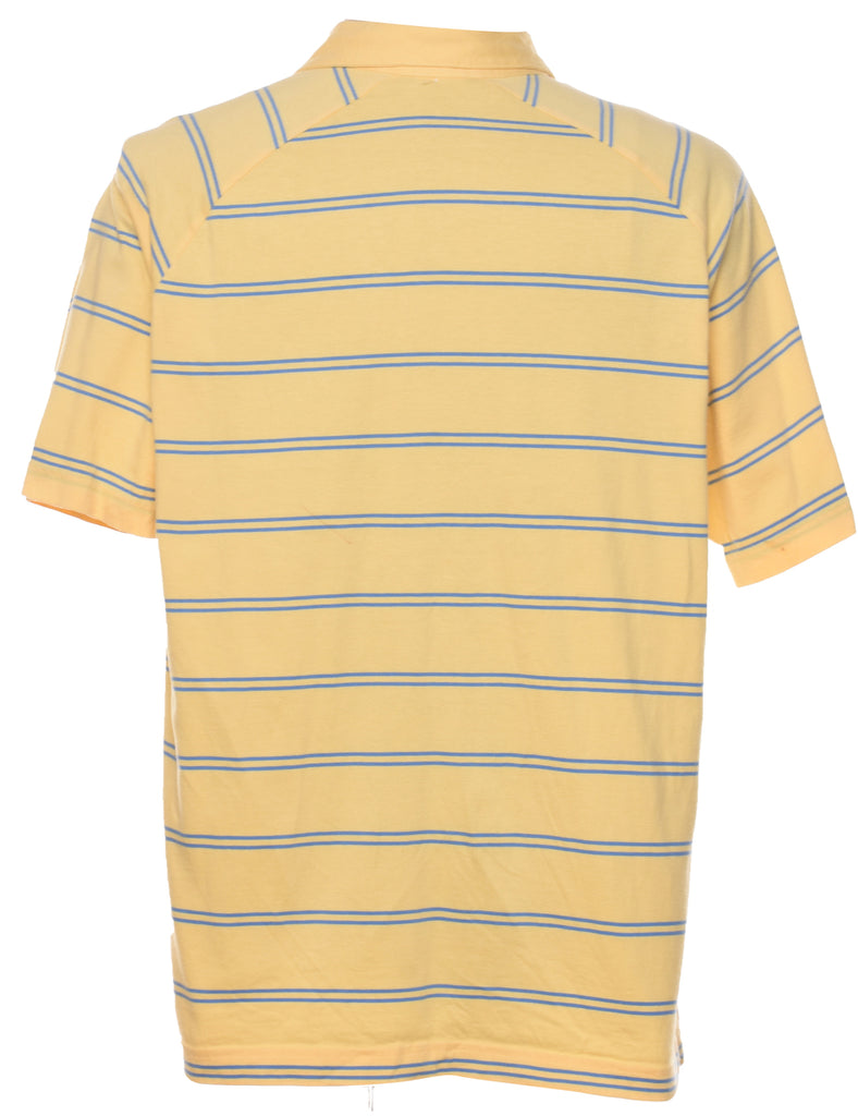 Brooks Brothers Yellow Striped Polo Shirt - L