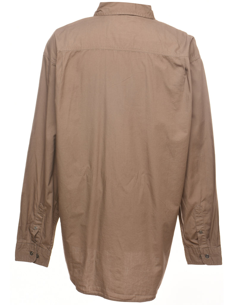 Brown Classic Long Sleeve Shirt - XL