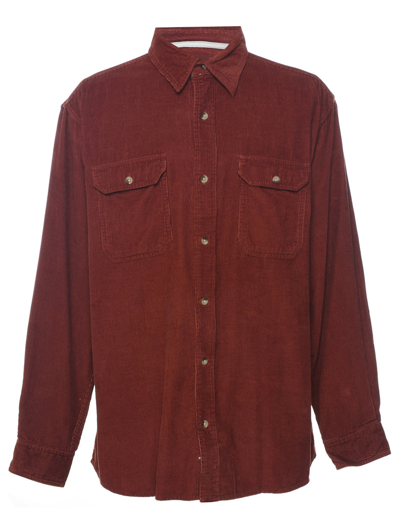 Brown Corduroy Shirt - L