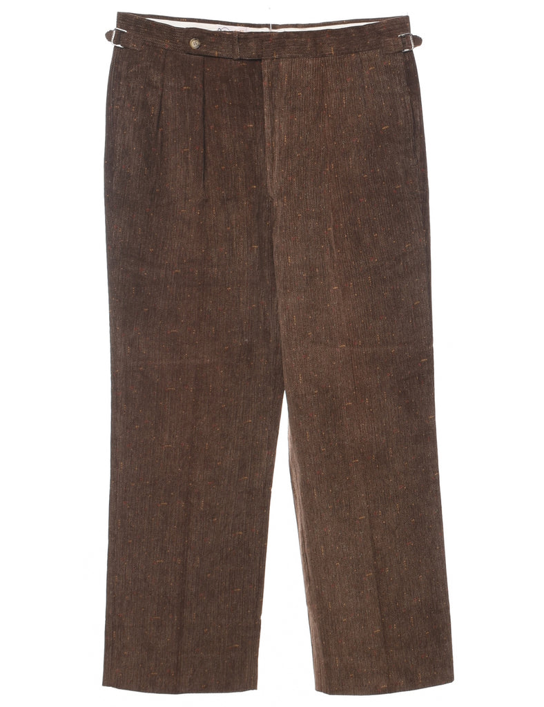 Brown Corduroy Trousers - W36 L29