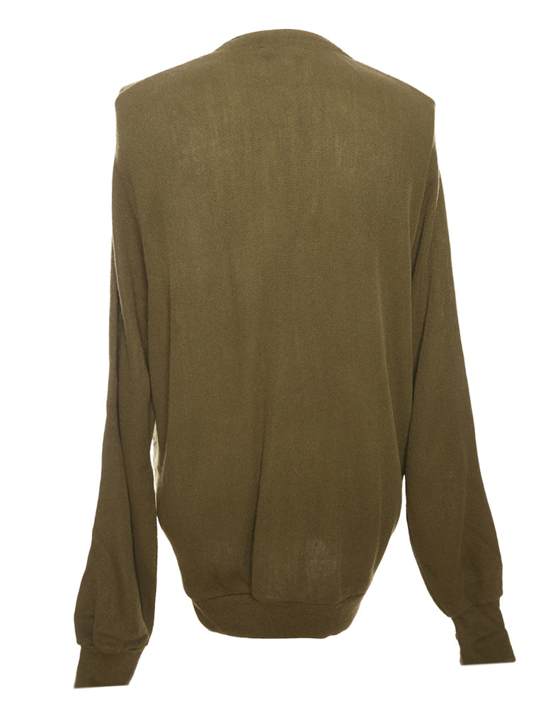 Brown Izod Cardigan - M