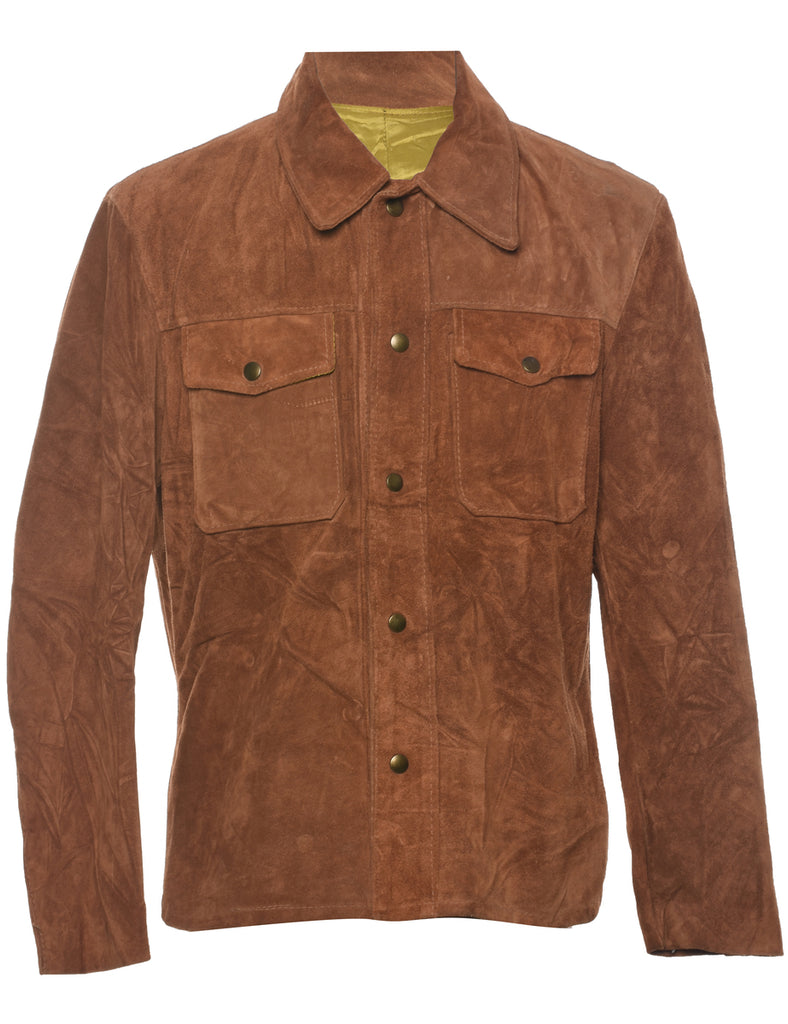 Brown Suede Jacket - M